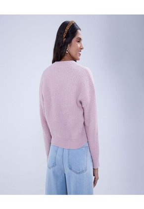 Saco Para Mujer Cuello Redondo Color Rosa Marca Ostu #40330079