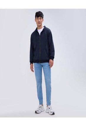 Buzo Para Hombre Zipper Color Azul  Marca Ostu #60060439