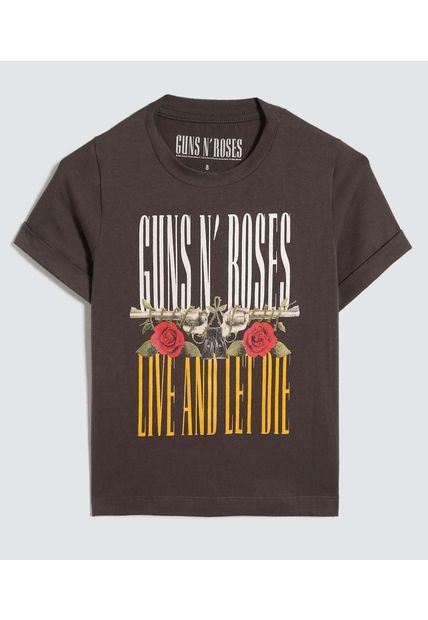 Camiseta Para Mujer Manga Corta Color Gris Oscuro Marca Ostu #40092315