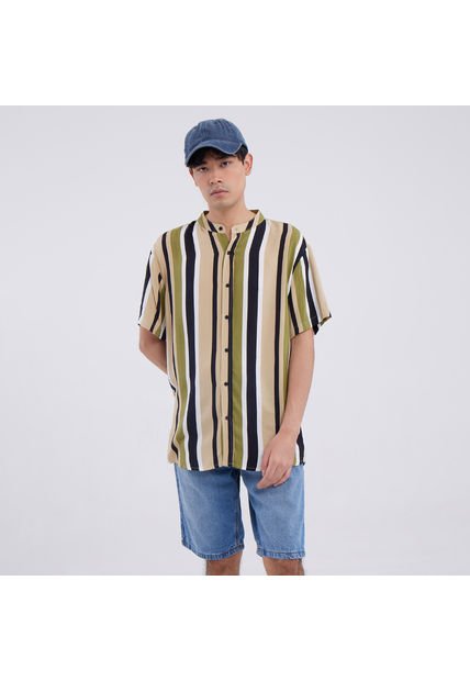 Bermuda Hombre Ostu Regular Azul Algodón