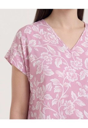 Blusa  Para Mujer Manga Corta Color Morado Marca Ostu #40121236