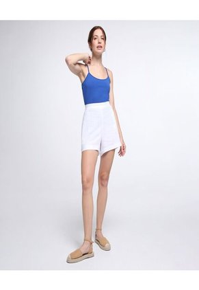 Top Para Mujer Cuello Redondo Color Azul Marca Ostu #40220263