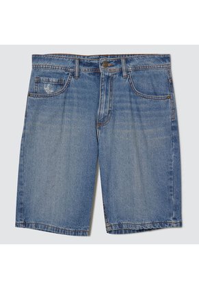 Bermuda Hombre Ostu Regular Azul Algodón