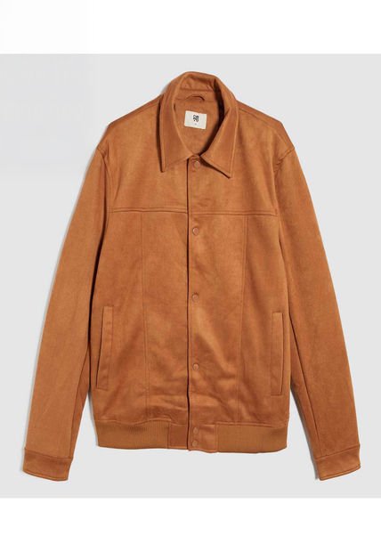 Chaqueta Para Hombre Bomber Color Café  Marca Ostu #60080160
