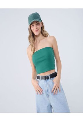 Top Para Mujer Top Color Verde  Marca Ostu #40220408
