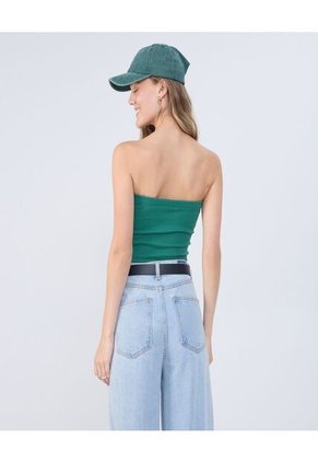 Top Para Mujer Top Color Verde  Marca Ostu #40220408