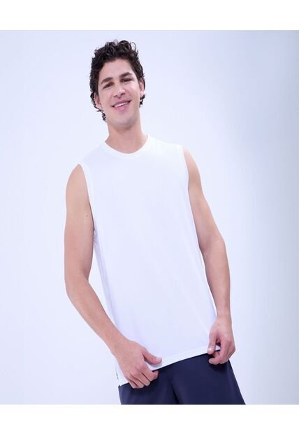 Camiseta Para Hombre Manga Sisa Cuello Redondo Color Blanco Marca Ostu #60091473