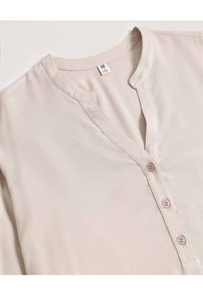 Blusa  Para Mujer Manga 3/4 Color Beige Marca Ostu #40121288