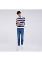 Jean Para Hombre Skinny Color Azul  Marca Ostu #60160234 de Ostu