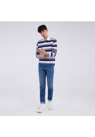 Jean Para Hombre Skinny Color Azul  Marca Ostu #60160234 Ostu