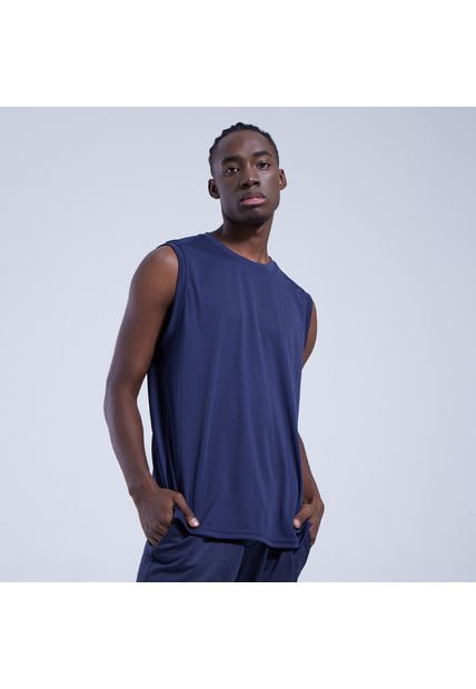 Camiseta Para Hombre Manga Sisa Color Azul  Marca Ostu #60090978