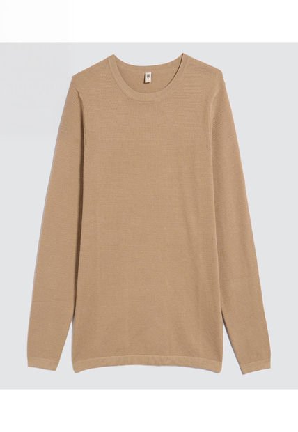 Saco Para Hombre Cuello Redondo Color Beige Marca Ostu #60330033
