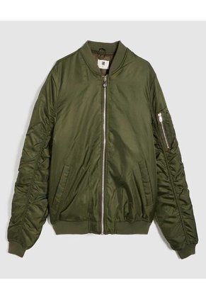 Chaqueta Para Hombre Bomber Color Verde Marca Ostu #60080143