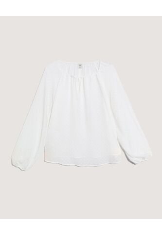 Blusa  Para Mujer Manga Larga Color Crudo Marca Ostu #40121244 Ostu