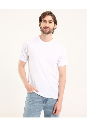 Camiseta Para Hombre Manga Corta Color Blanco Marca Ostu #60091566