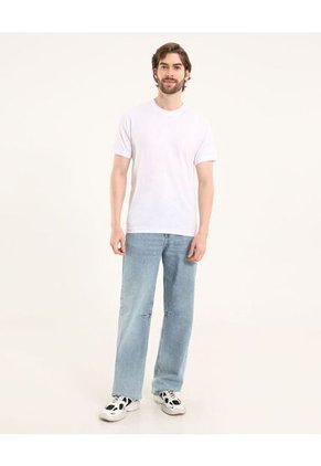 Camiseta Para Hombre Manga Corta Color Blanco Marca Ostu #60091566