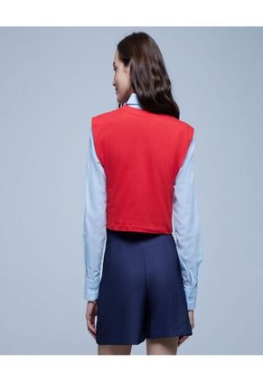 Camiseta Para Mujer Manga Sisa Color Rojo Marca Ostu #40091947