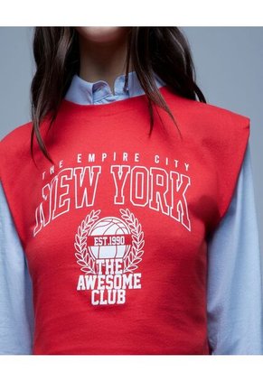 Camiseta Para Mujer Manga Sisa Color Rojo Marca Ostu #40091947