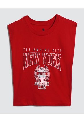 Camiseta Para Mujer Manga Sisa Color Rojo Marca Ostu #40091947