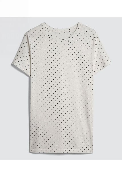 Camiseta Para Mujer Manga Corta Color Blanco Marca Ostu #40092113