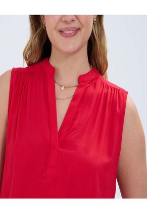 Blusa Para Mujer Manga Sisa Color Rojo Marca Ostu #40120961