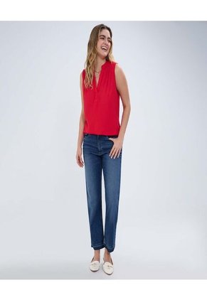 Blusa Para Mujer Manga Sisa Color Rojo Marca Ostu #40120961