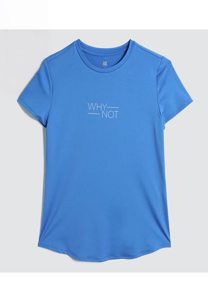 Camiseta Para Mujer Manga Corta Color Azul  Marca Ostu #40092079