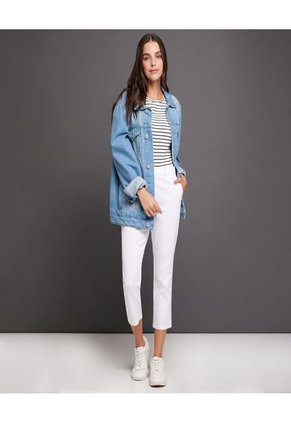 Pantalon Para Mujer Capri Color Blanco Marca Ostu #40070347