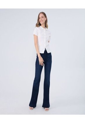 Blusa Para Mujer Manga Corta Color Crema Marca Ostu #40121130