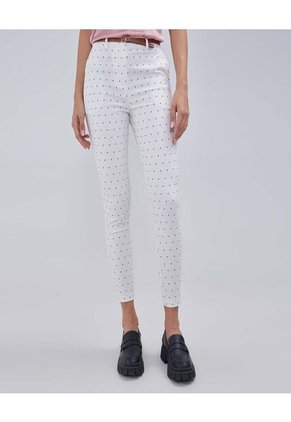 Pantalon Para Mujer Chino Color Crema Marca Ostu #40070629