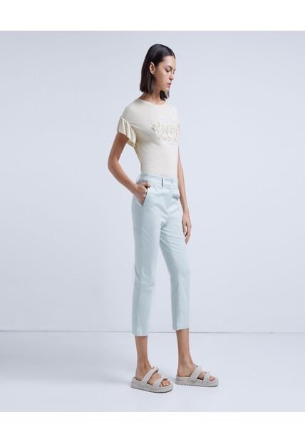 Pantalon Para Mujer Capri Color Verde Claro Marca Ostu #40070347