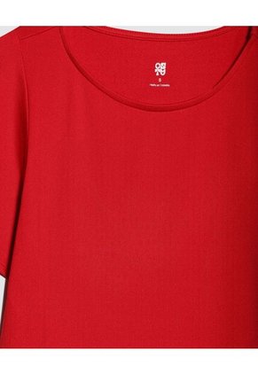 Camiseta Para Mujer Manga Corta Color Rojo Marca Ostu #40091970
