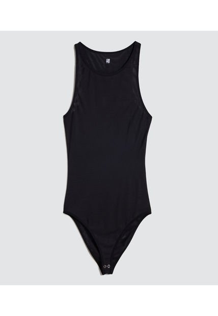 Body Para Mujer Manga Sisa Color Negro Marca Ostu #40200130