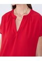 Blusa Para Mujer Manga Corta Color Rojo Marca Ostu #40121144 de Ostu