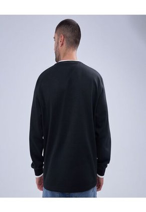 Buzo Para Hombre Cuello Redondo Color Negro Marca Ostu #60060451