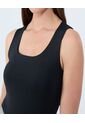 Top Para Mujer Cuello Redondo Color Negro Marca Ostu #40220409 de Ostu