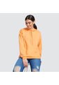 Hoodie Mujer Ostu  Naranja Poliéster de Ostu