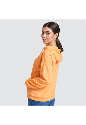 Hoodie Mujer Ostu  Naranja Poliéster