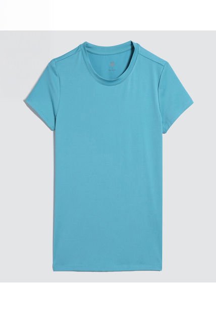 Camiseta Para Mujer Manga Corta Color Azul  Marca Ostu #40092178