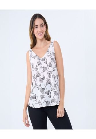 Blusa Para Mujer Manga Sisa Color Crudo Marca Ostu #40121114 Ostu