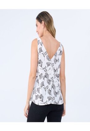 Blusa Para Mujer Manga Sisa Color Crudo Marca Ostu #40121114