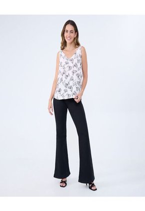 Blusa Para Mujer Manga Sisa Color Crudo Marca Ostu #40121114