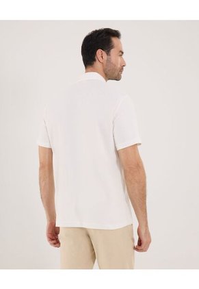 Camisa Para Hombre Manga Corta Sin Bolsillo Cuello Casual M Color Crema Marca Ostu #60010885