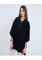 Saco Para Mujer Cuello Alto O Cuello Tortuga Color Negro Marca Ostu #40330090 de Ostu