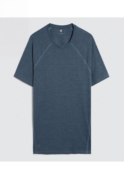 Camiseta Para Hombre Manga Corta Cuello Redondo Color Azul  Marca Ostu #60091482