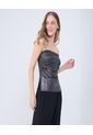 Camiseta Para Mujer Straple Color Negro Marca Ostu #40092306 de Ostu