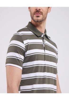 Polo Para Hombre Cuello Tejido Sin Bolsillo Color Verde  Marca Ostu #60110478