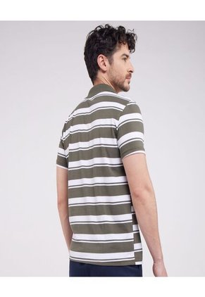 Polo Para Hombre Cuello Tejido Sin Bolsillo Color Verde  Marca Ostu #60110478