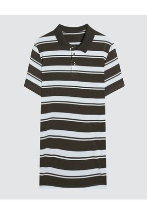 Polo Para Hombre Cuello Tejido Sin Bolsillo Color Verde  Marca Ostu #60110478