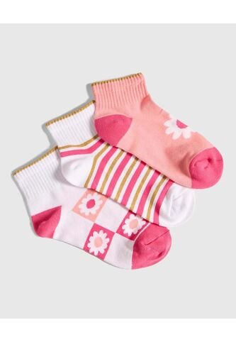 Medias Para Niña Tobillera Color Pack X Marca Ostu #90980115 Ostu